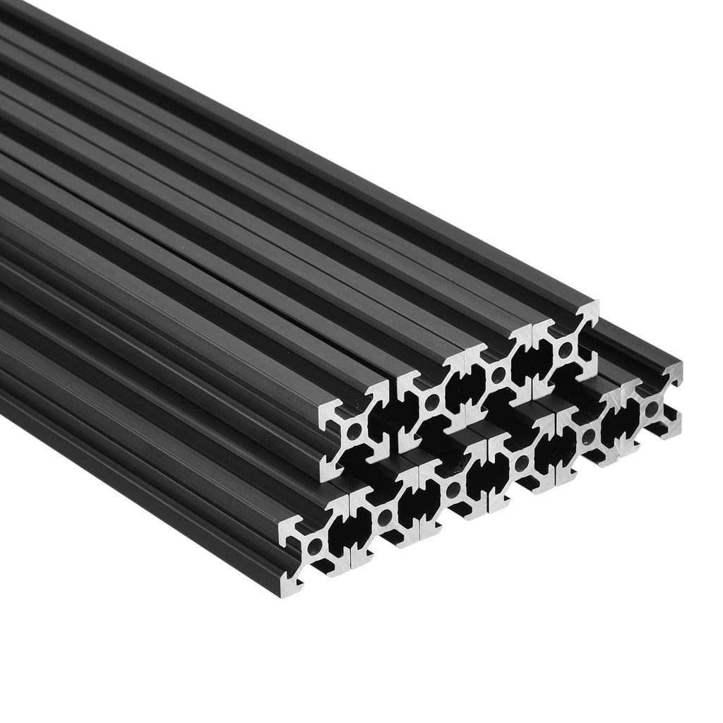 Uxcell 10Pcs Slot 2020 Aluminum Extrusion European Standard 1220mm 48 Inch Length Anodized Rail for CNC DIY 3D Printer and Industrial Bracket