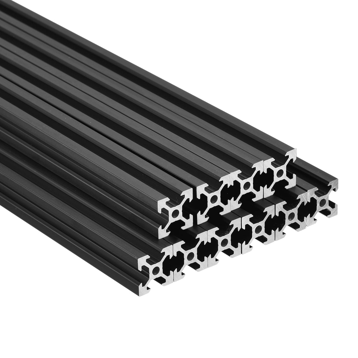 Uxcell 10Pcs Slot 2020 Aluminum Extrusion European Standard 1220mm 48 Inch Length Anodized Rail for CNC DIY 3D Printer and Industrial Bracket