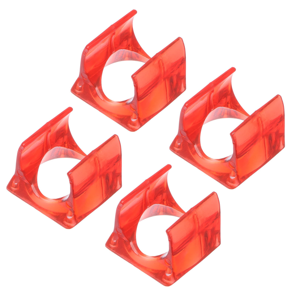 Uxcell V6 Fan Cover Radiator Cooling Fan Cover Red for 3D Printer 4 Pack