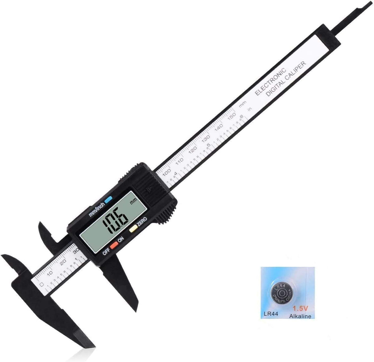 Vernier Caliper CACHOR Large LCD Screen 0-6" (150mm)