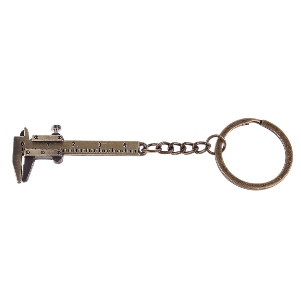 Zorvai Portable Mini Vernier Caliper for Key Alloy Calipers Gauge Slide Ruler Keyc