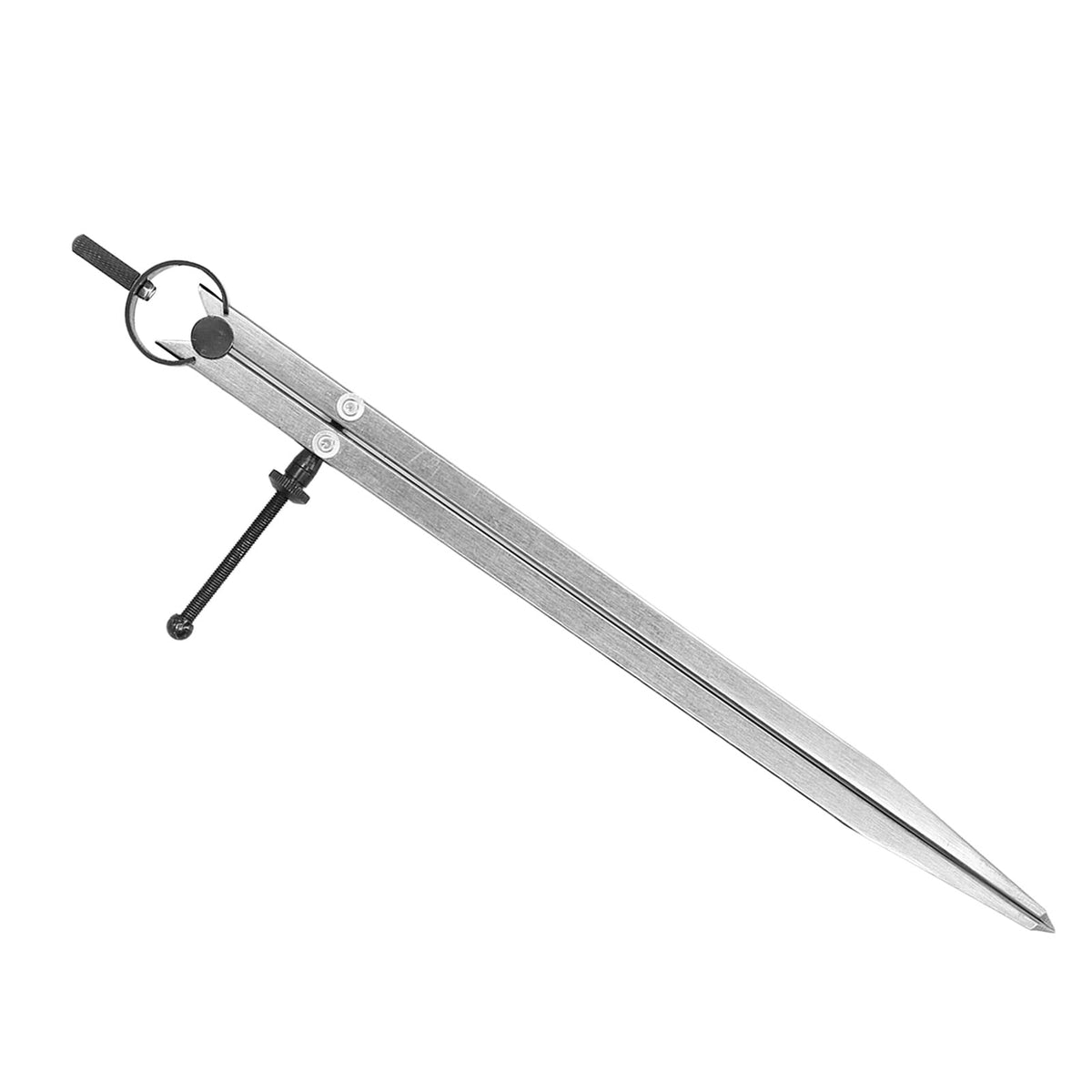 M Buder Wing Divider Adjustable Divider Calipers with Spring Nut for Leather Scribing and Marking Carbon Steel Compass Tool 5 inches / 125 mm for Wood Plastic Metal Surface