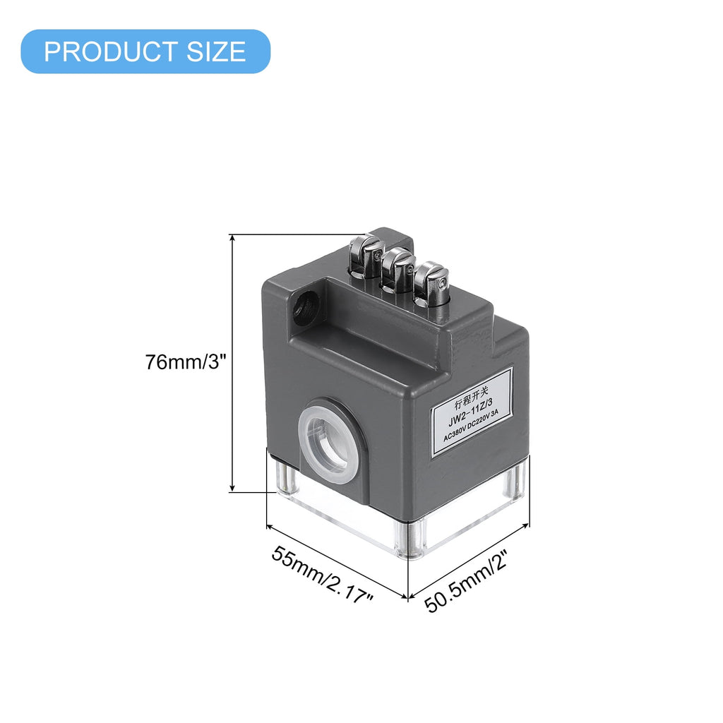 Limit Switch Roller Plunger JW2-11Z/3 Mount 3NC3NO 3D Printer Switch Metal Momentary Switch 2 Pcs