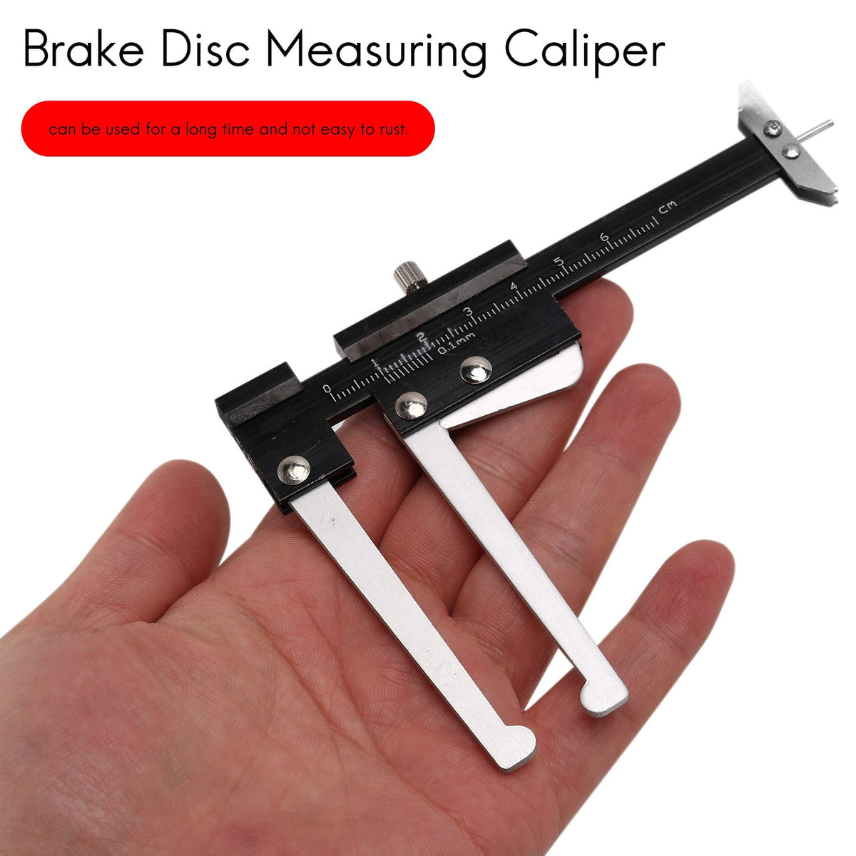 Disc Brake Rotor Thickness Caliper 0-60mm Gauge Gage Micrometer Measuring Tool