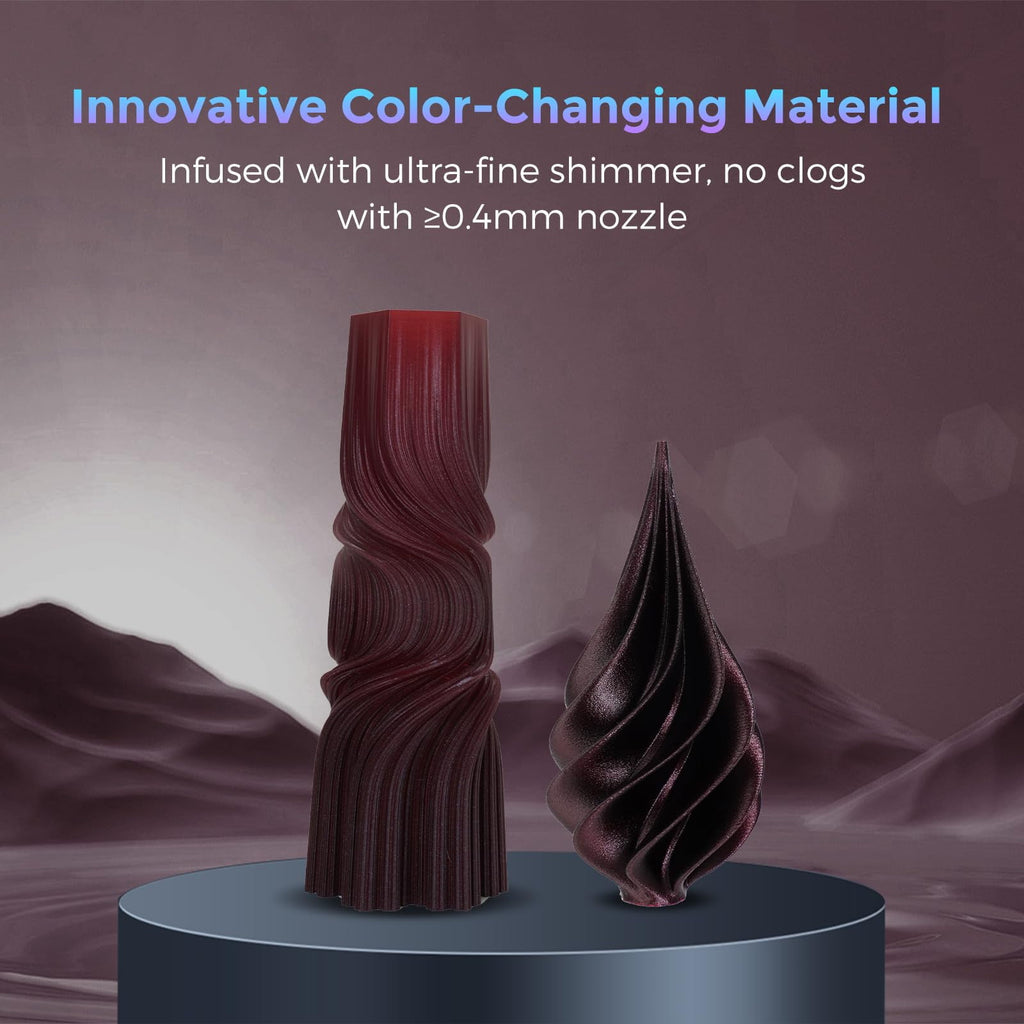 Flashforge PLA Filament 1.75mm, 1KG/2.2lbs PLA 3D Printer Filament, Burnt Titanium