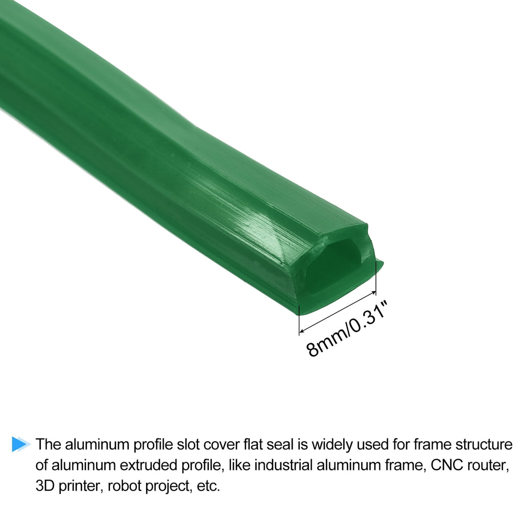 Uxcell Aluminum Profile Slot Cover Flat Seal Red 8M Length 0.31" Width 3030 4040 Series