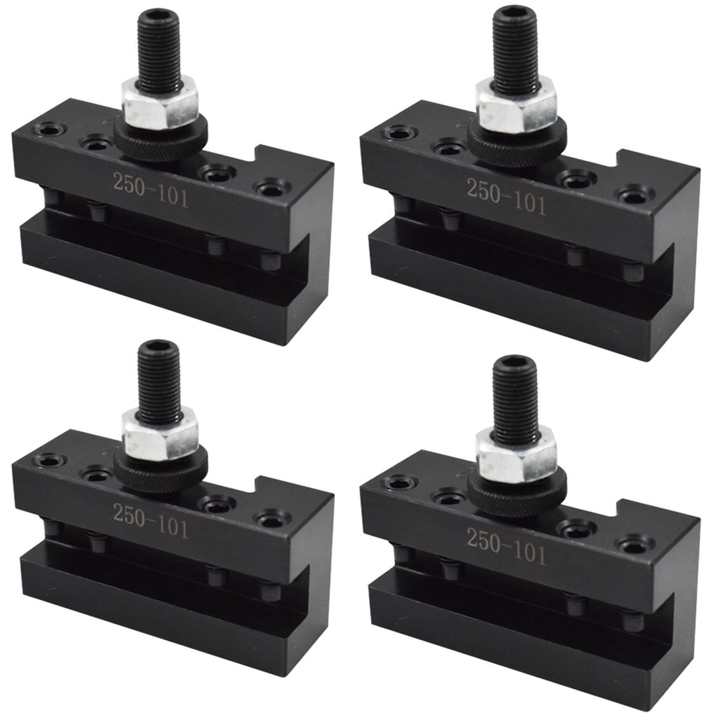 4 PCS 250-101 Quick Change AXA Hardened Precision Ground Turning & Facing Holder Tool Post for Lathe Swing 6-12 inch