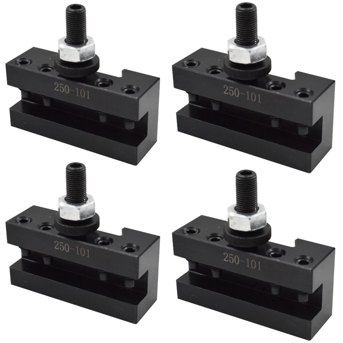 4 PCS 250-101 Quick Change AXA Hardened Precision Ground Turning & Facing Holder Tool Post for Lathe Swing 6-12 inch
