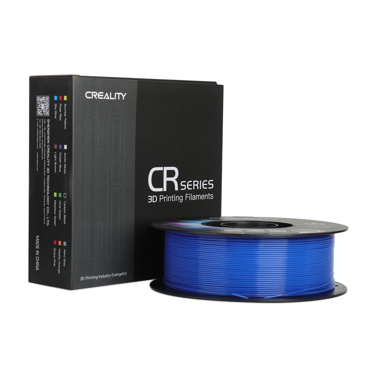 Creality 3D Printer Filament PETG Filament 1.75mm 2.2lbs Odorless Non-Toxic High Precision Strong Toughness Overhang Performance Accuracy +/-0.02mm, Transparent