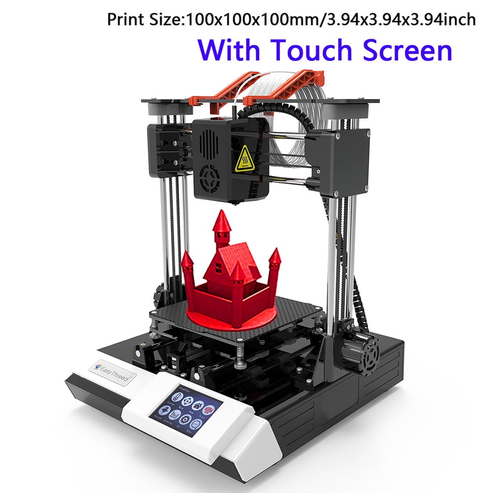 EasyThreed K6 3D Printer for Kids and Beginners, Desktop FDM 3D Printer with 2.4'' Touchscreen Control, 10m PLA Filament, Quick Assembly, Print Size 3.94x3.94x3.94in