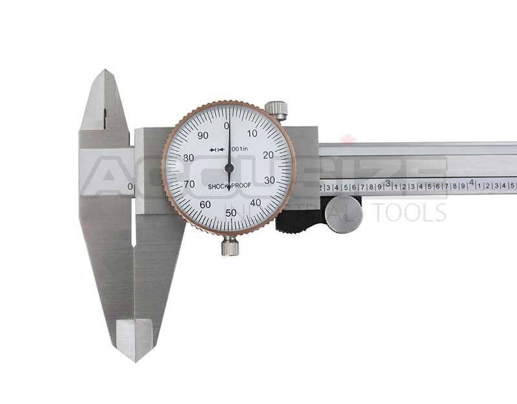 Accusize 0-12 inch by 0.001 inch Precision Dial Caliper, Stainless Steel, in Fitted Box, P920-S212