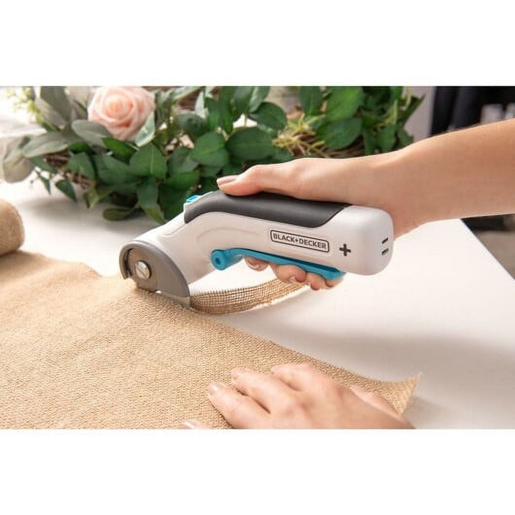 BLACK+DECKER 4V MAX USB Rechargeable Corded/Cordless Power Rotary Cutter, (BCRC115FF)