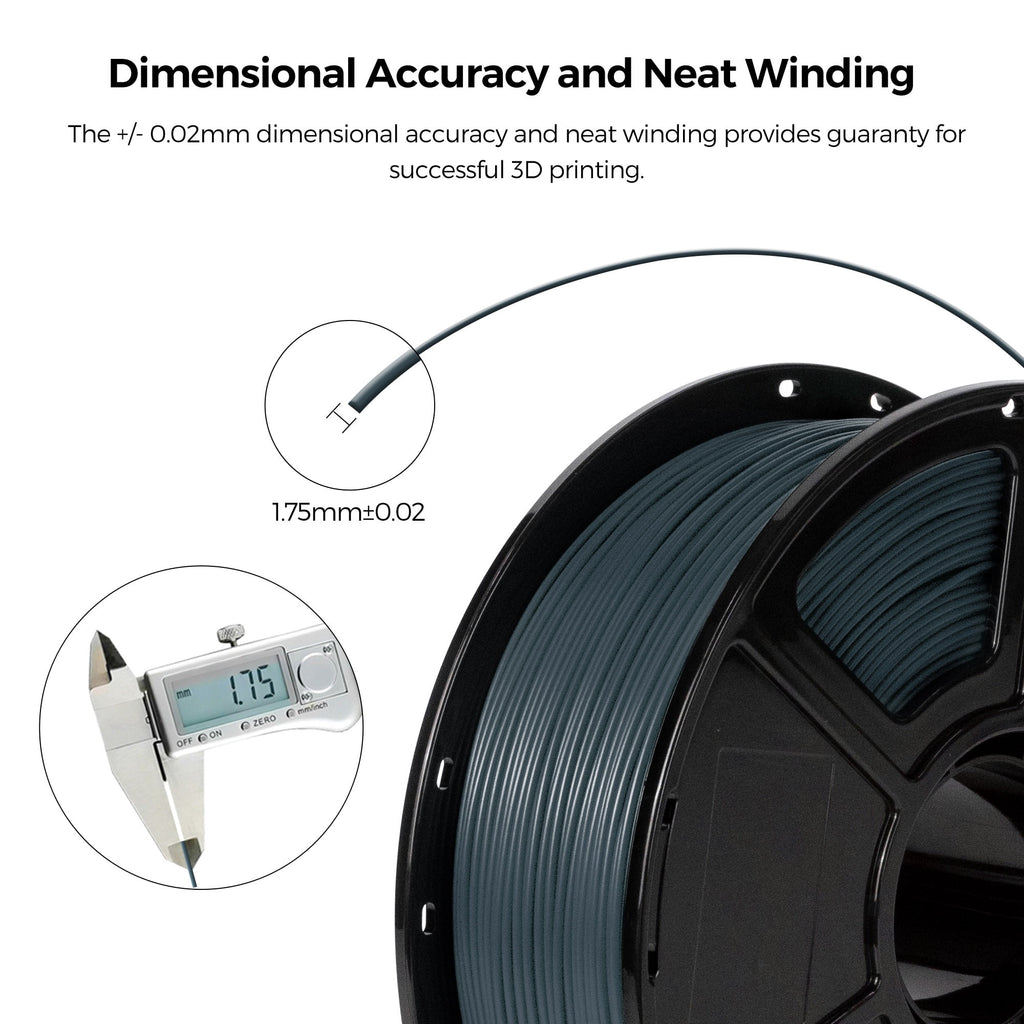 Flashforge ABS Pro Filament 1.75mm, 1KG/2.2lbs ABS Pro 3D Printer Filament, Black