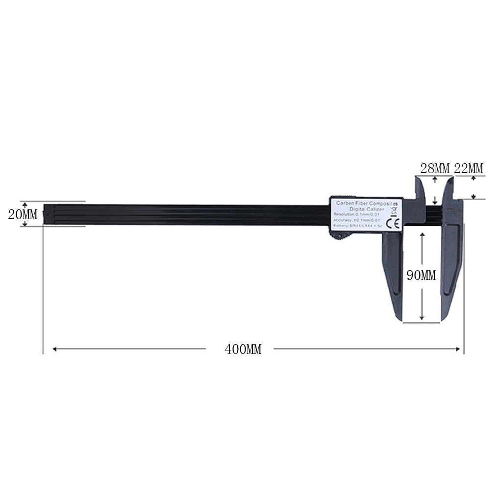 0-300mm/0.2mm Digital Vernier Caliper 12 inch LCD Display Long Jaw Micrometer Ruler Gauge Measuring Instrument Tool