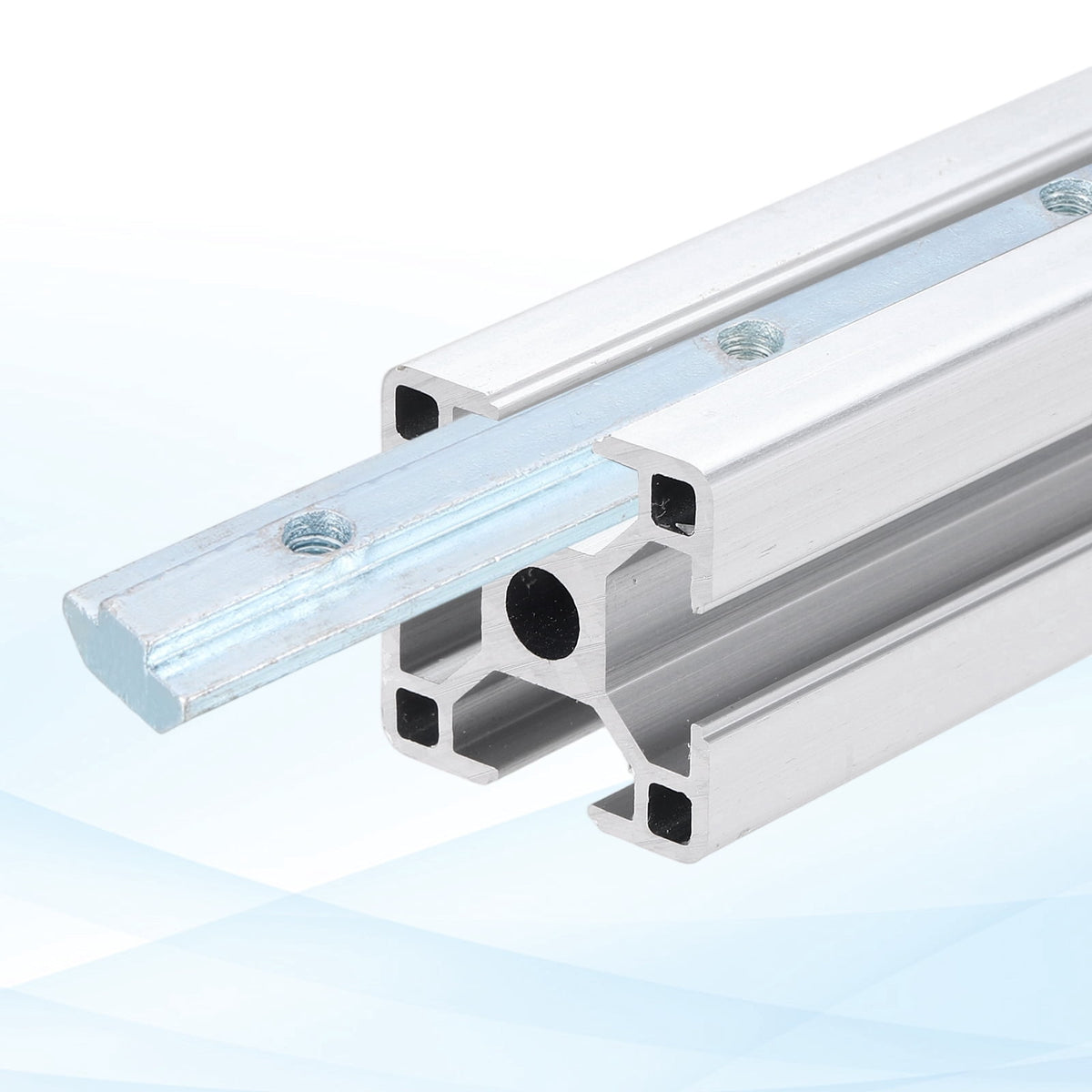 Uxcell 6 Set 2020 Straight Line Inside Connector, Silver Joint Bracket for 3D Printer