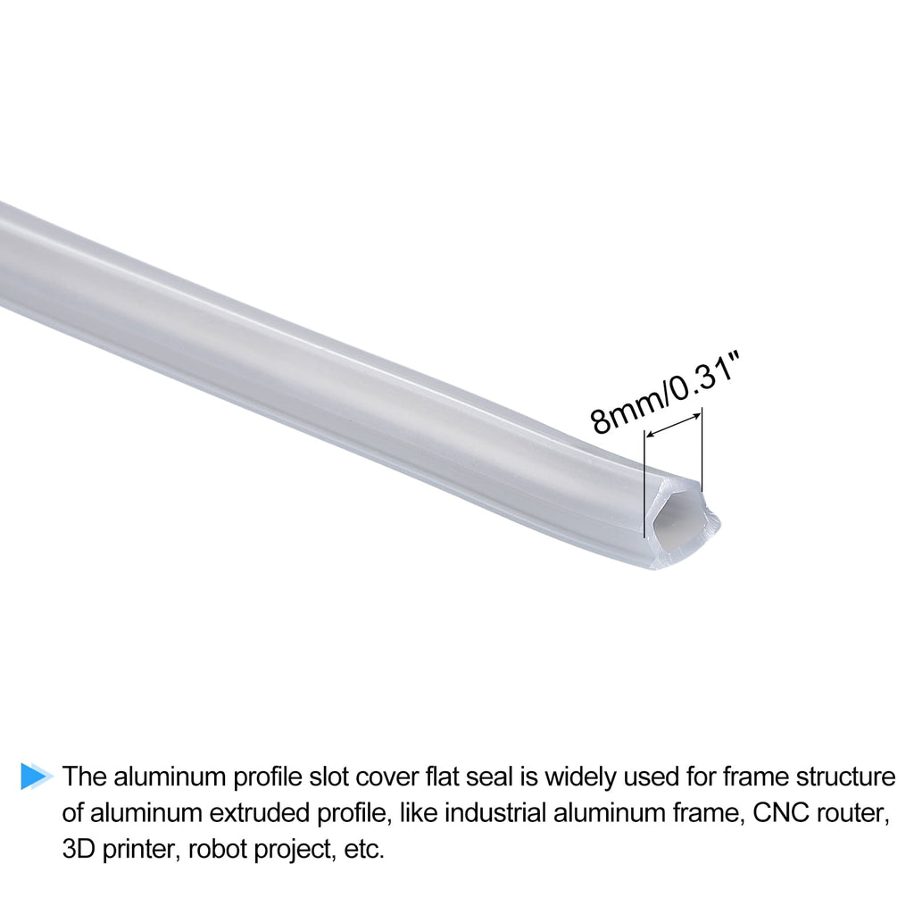Uxcell Aluminum Profile Slot Cover Flat Seal Red 8M Length 0.31" Width 3030 4040 Series