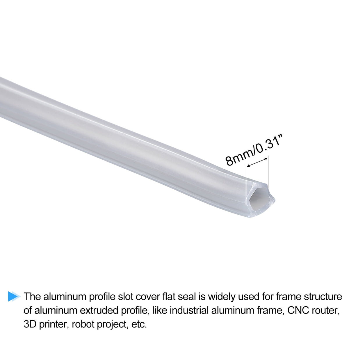Uxcell Aluminum Profile Slot Cover Flat Seal Red 8M Length 0.31" Width 3030 4040 Series