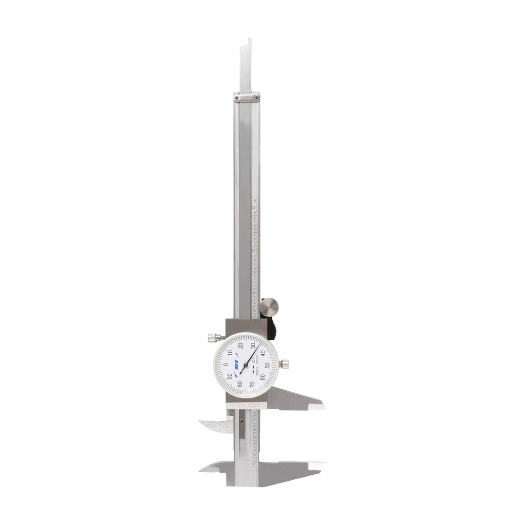 HFS(R) 0-6" Imperial Dial Caliper 4 Way Measurment .001" Accuracy Shockproof Carbon Steel