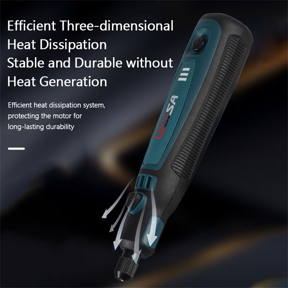 Cordless Rotary Tool with 50-Piece Accessory Kit, 3-Speed and USB Charging, Polishing, Drilling, Etching, Engraving, DIY Crafts