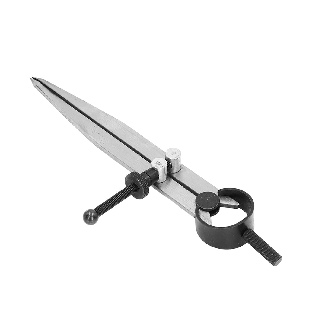 M Buder Wing Divider Adjustable Divider Calipers with Spring Nut for Leather Scribing and Marking Carbon Steel Compass Tool 5 inches / 125 mm for Wood Plastic Metal Surface