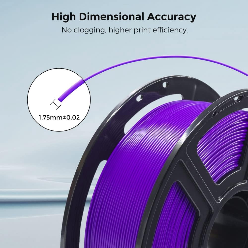 Flashforge PLA Filament 1.75mm, 1KG/2.2lbs PLA 3D Printer Filament, Blue