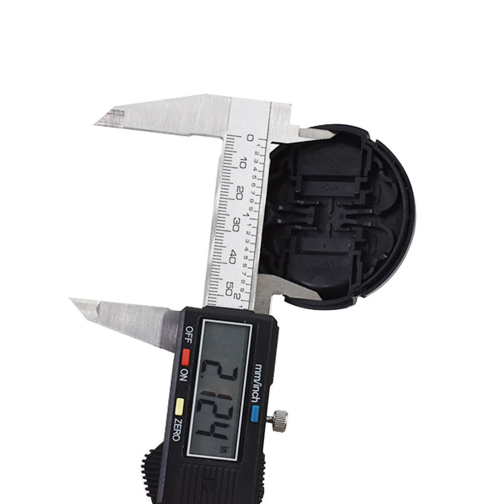 0-6 inch LCD Electronic Digital Vernier Caliper Stainless Steel Fraction inch Millimeter Conversion Micrometer Gauge for Length Width Depth Inner Diameter Outer Diameter