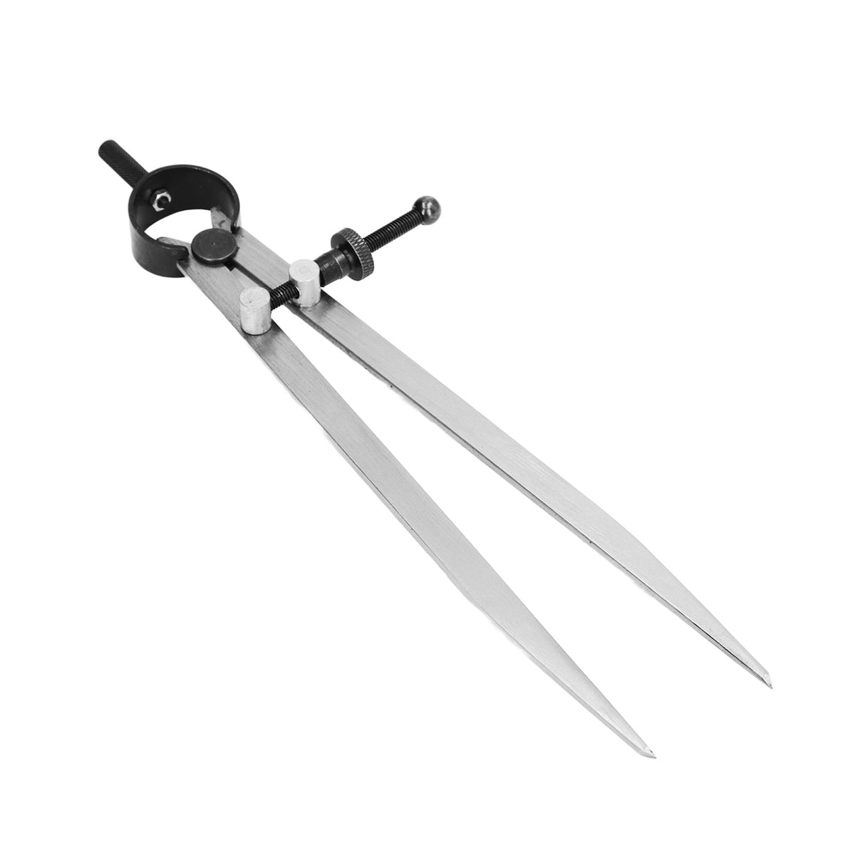M Buder Wing Divider Adjustable Divider Calipers with Spring Nut for Leather Scribing and Marking Carbon Steel Compass Tool 5 inches / 125 mm for Wood Plastic Metal Surface