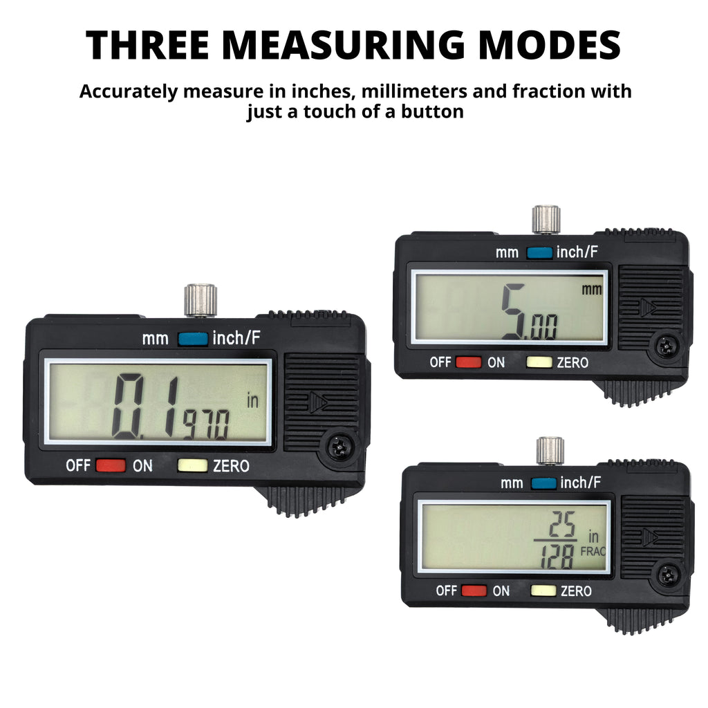NEIKO 01407A Electronic Digital Caliper Measuring Tool, 0-6 Inches Stainless Steel Construction with Large LCD Screen Quick Change Button for Inch Fraction Millimeter Conversions, Digital Caliper Me