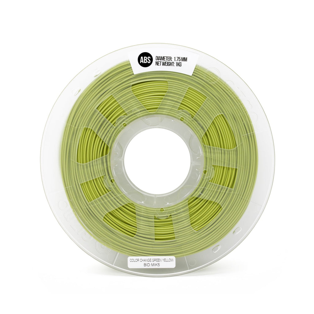 Gizmo Dorks 3mm (2.85mm) Heat Activated Color Change ABS Filament for 3D Printers 1 kg, Gray to White