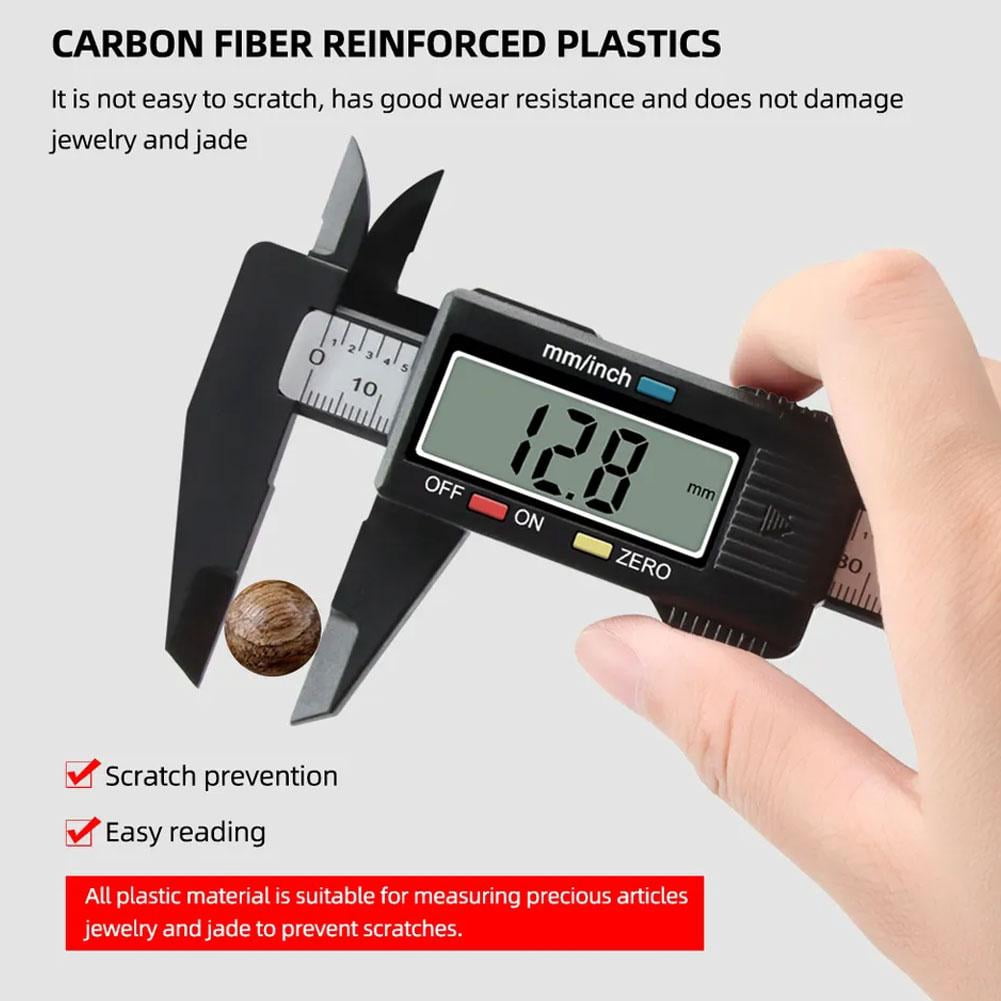 Digital Caliper 6 Inch Electronic Vernier Caliper 100mm Ruler Micrometer 0.1mm Wholes C6Q3 Measuring 150mm Calliper Tool Digital