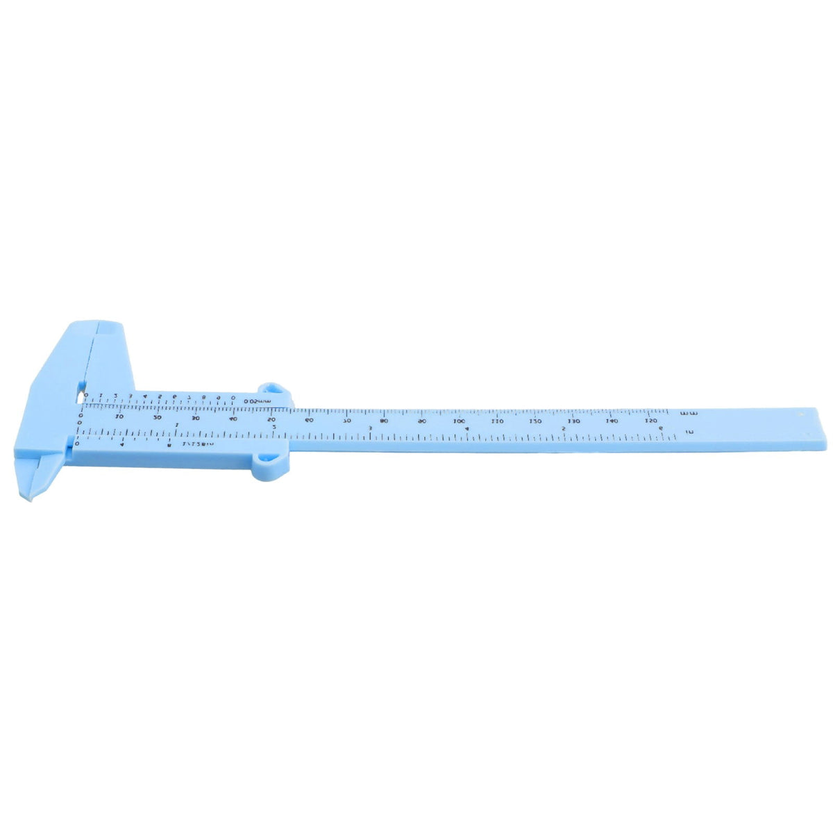 0-150Mm Vernier Calipers Double Rule Scale Plastic Depth Height Measure Tool Blue