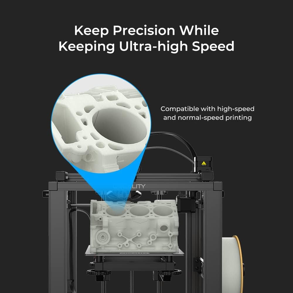 Creality Hyper PLA Filament 5kg/11lbs Spool K1 Max/Ender 3 V3 SE/KE Fused Deposition Modeling 3D Printer Filament 1.75 mm for Home Shcool Office Beginners