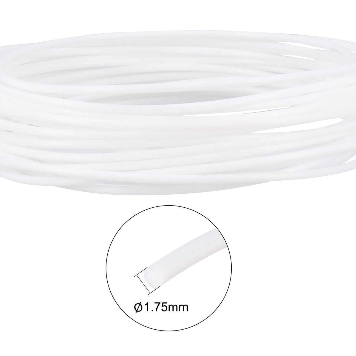 Uxcell 3D Pen Filament Refills,16Ft 1.75mm PLA Filament Refills,White