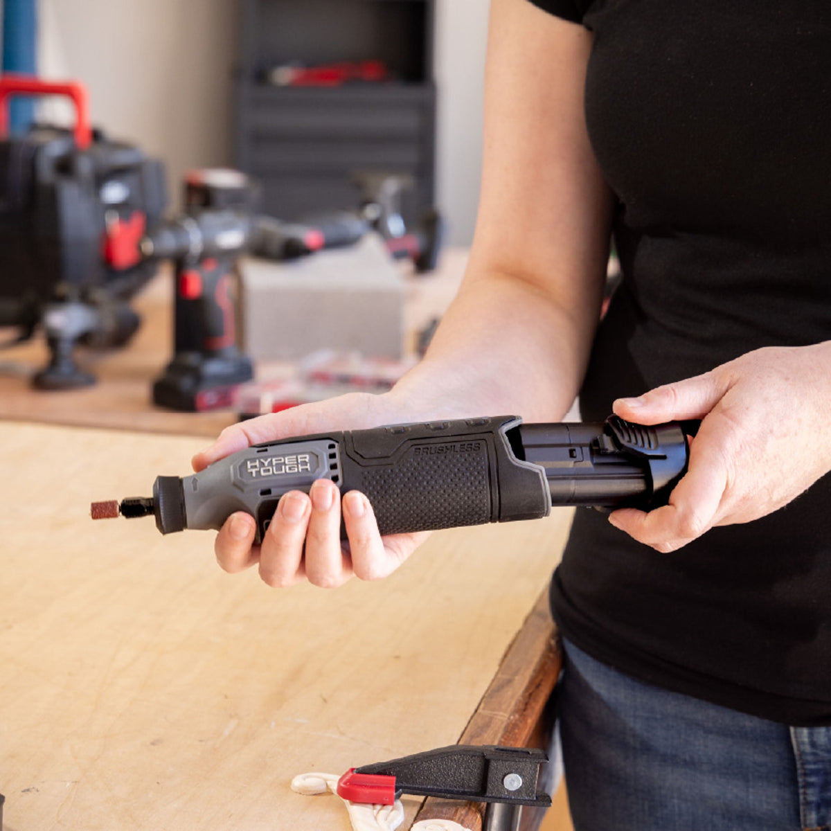 Hyper Tough 12V Rotary Tool with 2.0Ah Battery