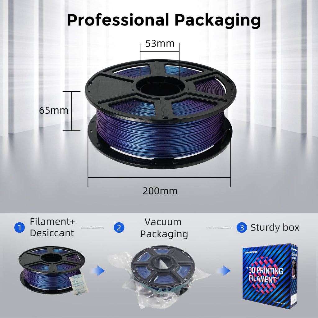Flashforge PLA Filament 1.75mm, 1KG/2.2lbs PLA 3D Printer Filament, Burnt Titanium