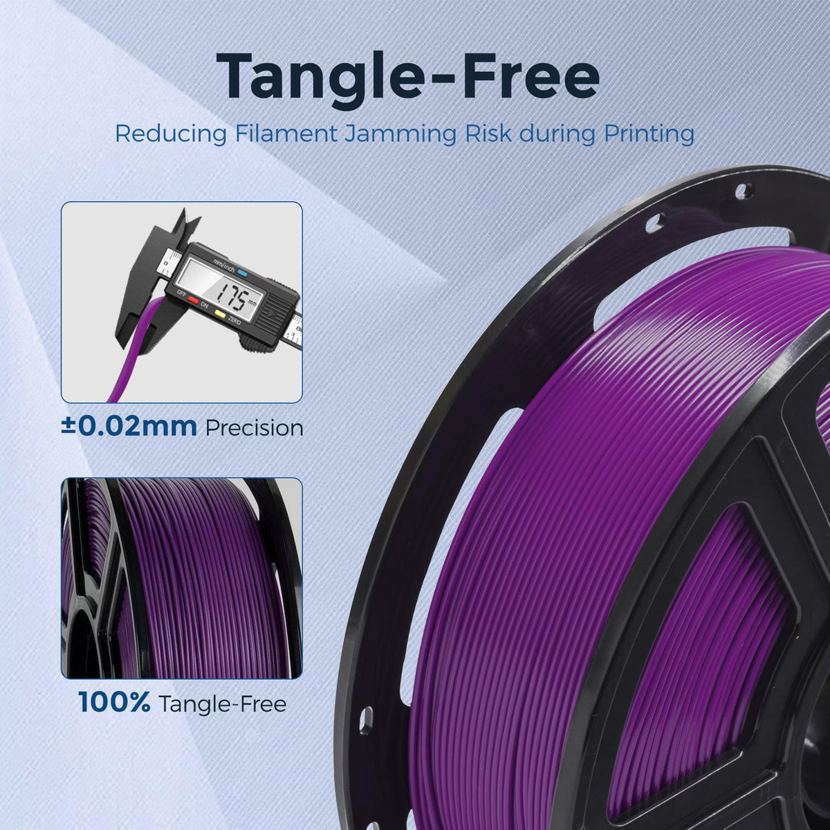 Flashforge PETG Filament 1.75mm, 1KG/2.2lbs PETG 3D Printer Filament, Black