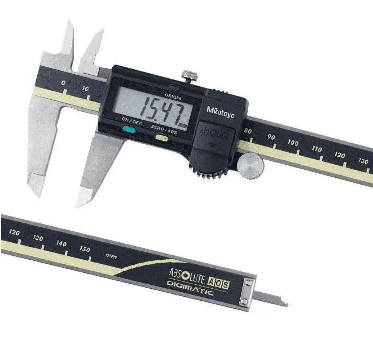 Mitutoyo 500-197-30 Series Style Digital Caliper Advanced Onsite Sensor AOS Electronic Micrometer Ruler ,500 Series, 0 to 12"/0 to 300mm Measuring Range, 0.0005"/0.01mm Resolution, LCD