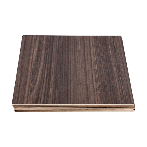10PCS Falcon Series Walnut Plywood Sheets for Home DIY, 300*300*3mm