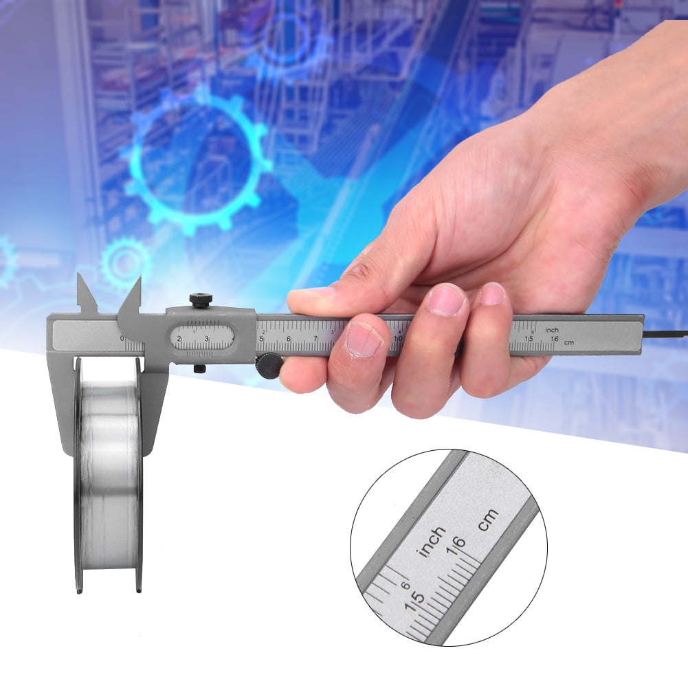 Suodoka High Precision Metal Vernier Caliper Manual Measuring Tool Micrometer Gauge for Woodworking, DIY Projects, and Professional Construction Use, 5 inches / 12.7 cm