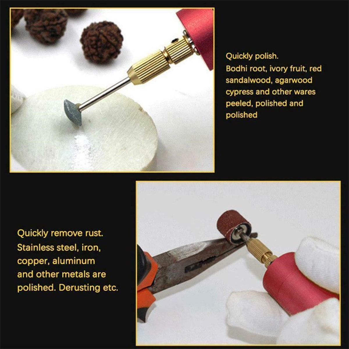 Drilling Electric Tool Mini-Electric Drill for Crafts Resin Jewelry Craft Tool USB Drill Engraving Rotary Drill