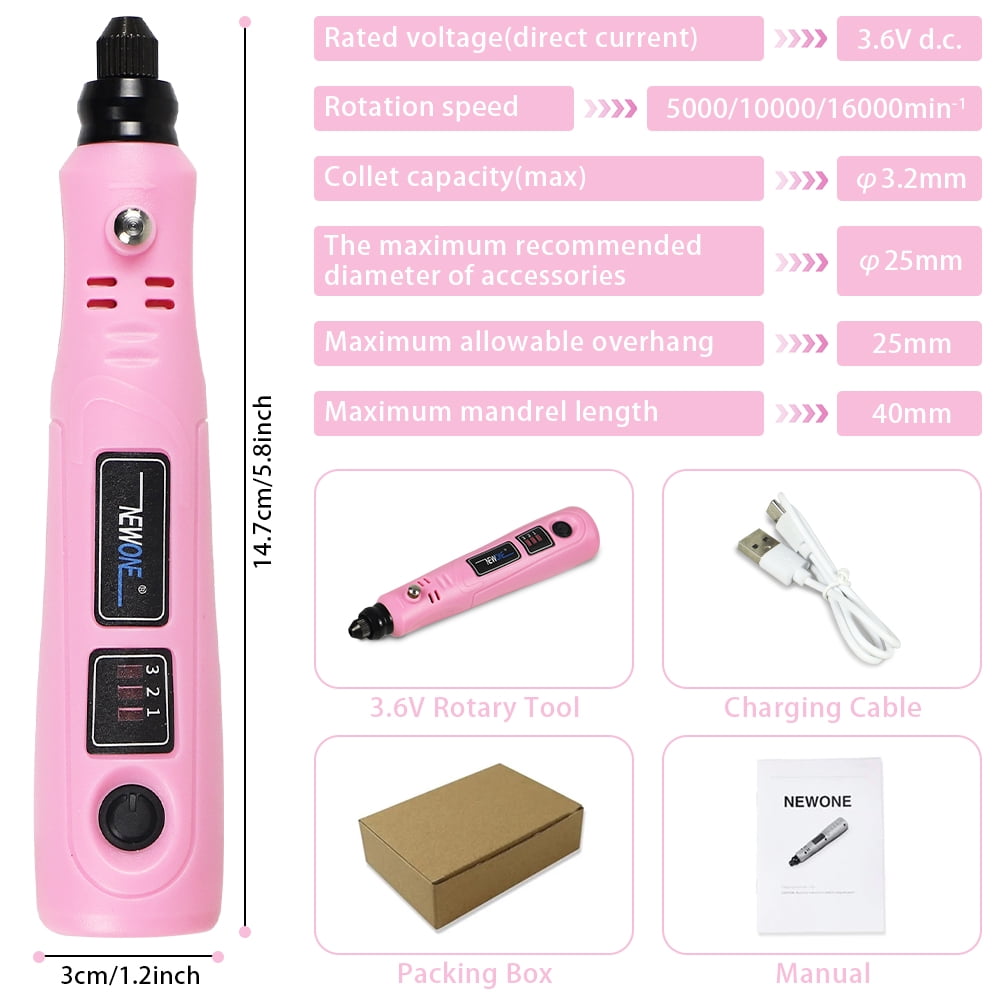 3.6V DIY Mini Electric Rotary Tool, 3 speed and USB charging with 86pcs accessories, Cordless Household Hand-held Electric Engraving Tool For Engraving