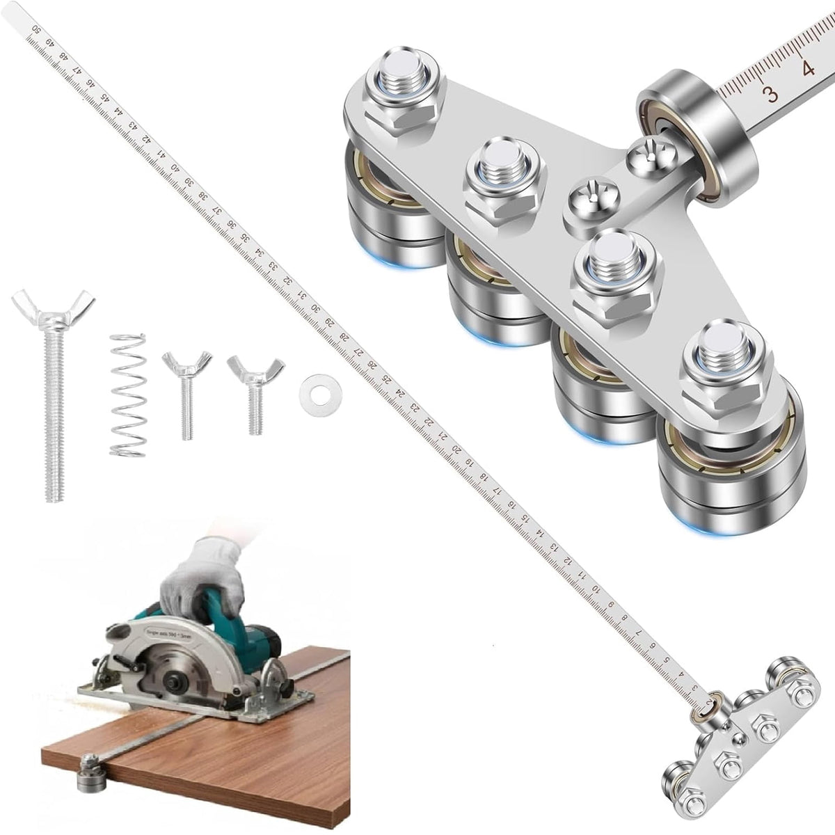 Caliper Measuring Tool 50 Inch Precision Stainless Steel Construction for Woodworking Metalworking Handyman Measurement Projects Gift for Diyers