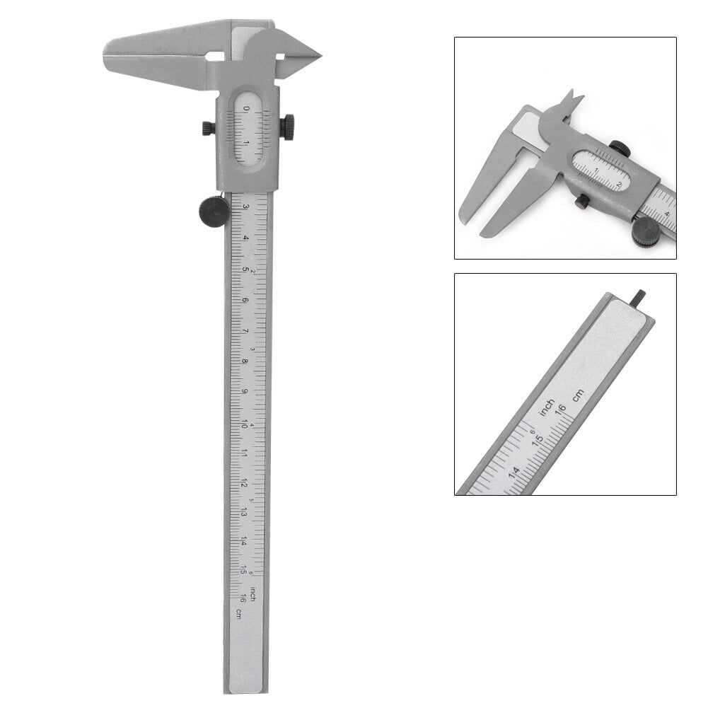 Suodoka High Precision Metal Vernier Caliper Manual Measuring Tool Micrometer Gauge for Woodworking, DIY Projects, and Professional Construction Use, 5 inches / 12.7 cm