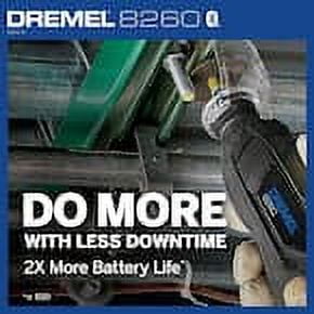 Dremel 8260 12VLi-Ion Variable Speed Cordless Smart Rotary Tool with Brushless Motor, 5 accessories, 3Ah Battery, Charger, Tool Bag