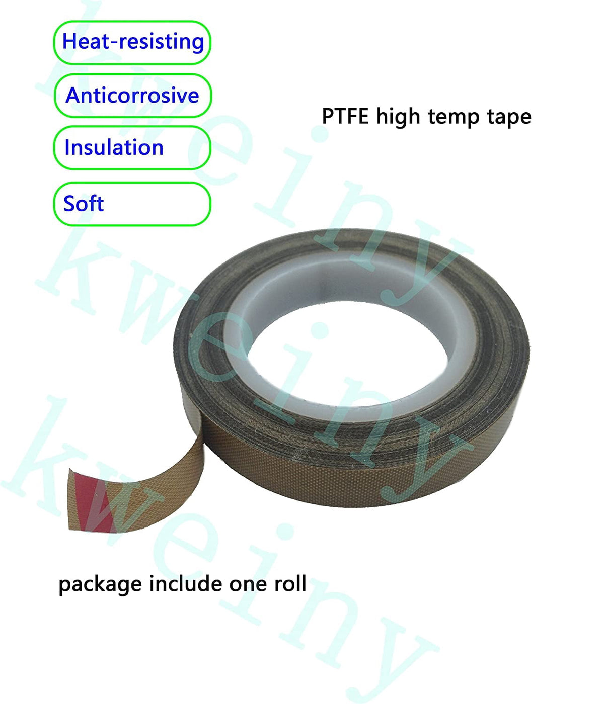 kweiny Heat Insulation Cotton 10PCS and PTFE High Temp Tape for 3D Printer Makerbot Hotend