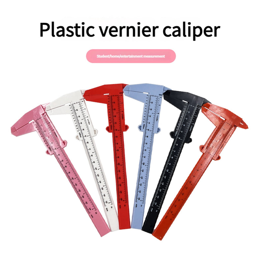 6-Inch Lightweight Plastics Caliper duals Scale Measuring Tool for Accurate MM & Inch Readings