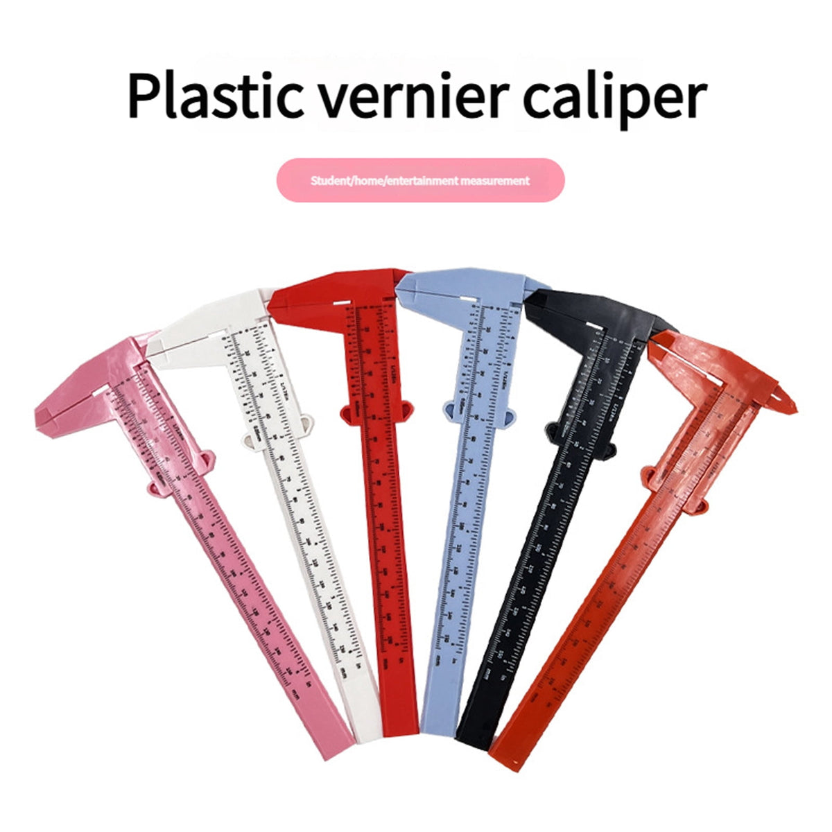6-Inch Lightweight Plastics Caliper duals Scale Measuring Tool for Accurate MM & Inch Readings