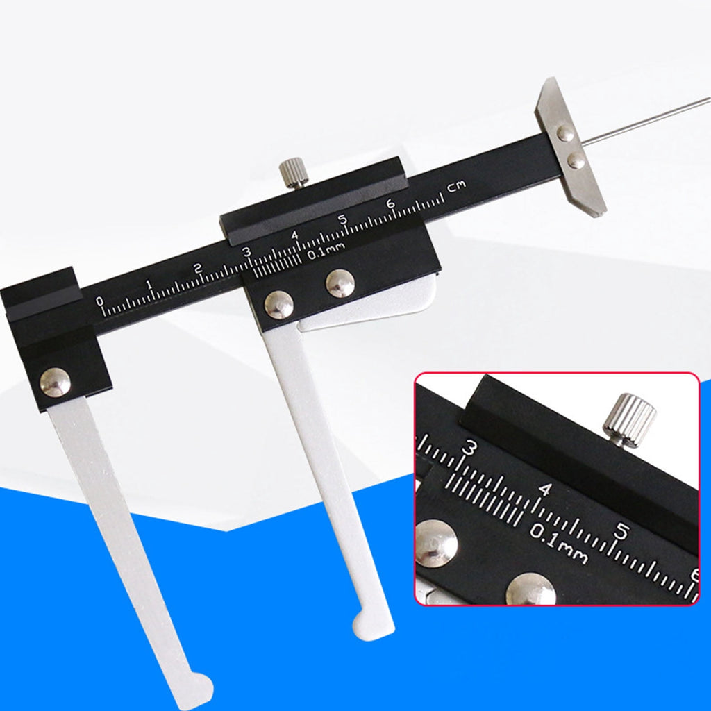 Professional Brake Rotor Micrometer 0-60mm High Accuracy Brake Disc Depth Measuring Caliper For Vehicle Maintenance