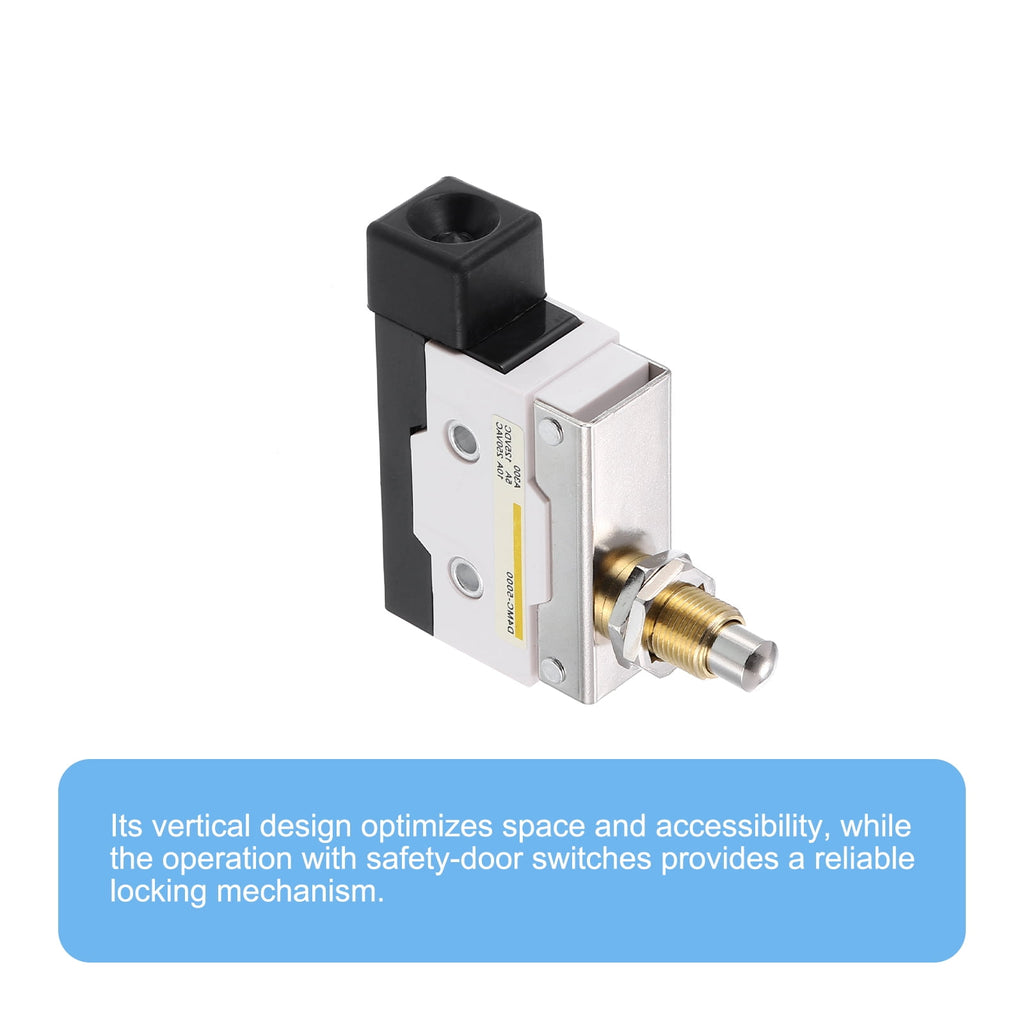 Limit Switch Roller Plunger D4MC-5000 Mount 1NC1NO 3D Printer Switch Metal Momentary Switch 2 Pcs