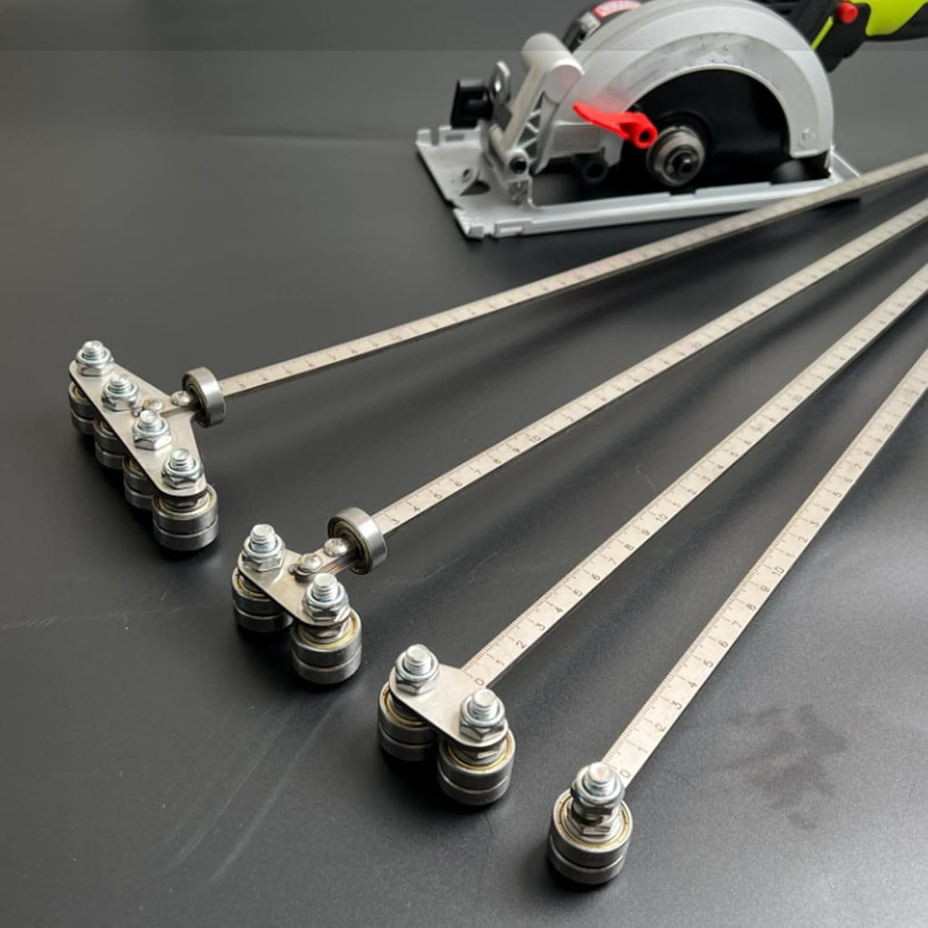 Positioning calipers for precise measurements&easy wood cutting,Circular saw guide,Precision Cutting Guide for Circular Saws,Adjustable Guide Rail, Stainless Steel Caliper Guide Rail